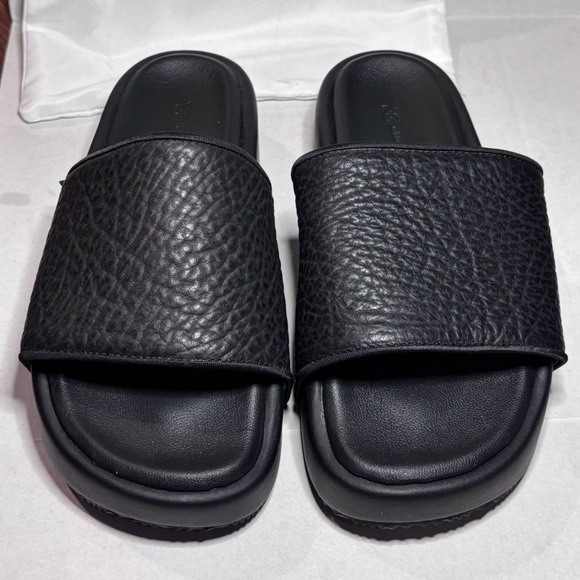 Adidas Y-3 Yohji Yamamoto Slide Sandals black new with dust bags size 5/ women 6 - Picture 1 of 13
